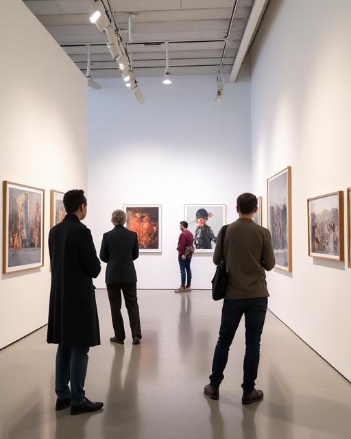 Exposition de photographies en galerie
